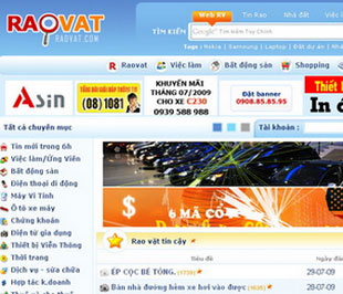 Raovat.com, dự án “liệu cơm gắp mắm” kiếm tiền lẻ của Dzũ Khánh. Raovat.com, dự án “liệu cơm gắp mắm” kiếm tiền lẻ của Dzũ Khánh.