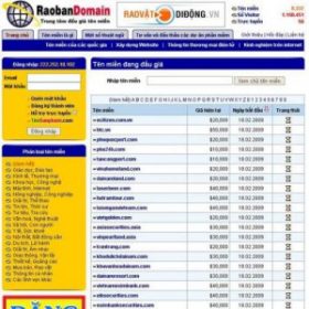 Website rao bán tên miền tự do với giá “cắt cổ”