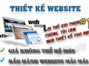 Một quảng cáo thiết kế trang web giá rẻ trên mạng. Ảnh minh họa.