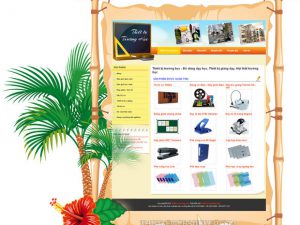 Dự án thiết kế web thiết bị trường học