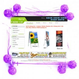 Dự án web vật tư quảng cáo