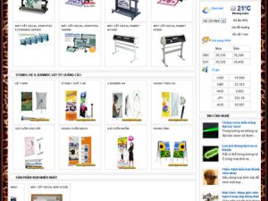 Thiết kế website siêu thị vật liệu
