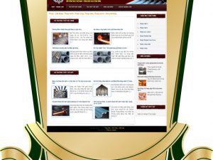 Dự án thiết kế website nghành công nghiệp sắt thép