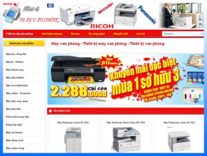 Thiết kế website thiết bị máy văn phòng