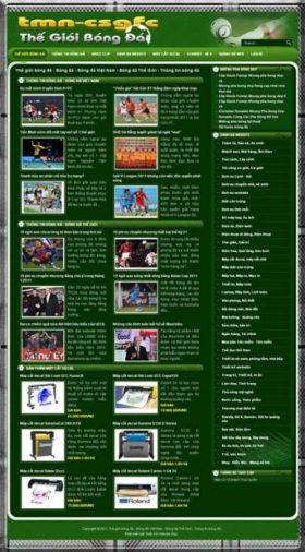 Dự án website thế giới bóng đá