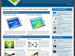 Thiết kế web chữ ký số