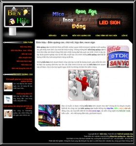Thiết kế web biển hiệu