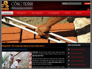 Thiết kế website công trình - Dịch vụ sửa nhà