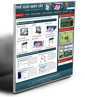Thiết kế website thế giới máy cắt