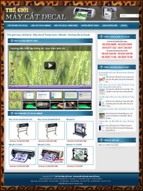 Xây dựng web máy cắt decal