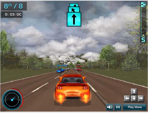 Chơi game đua xe ô tô siêu hạng