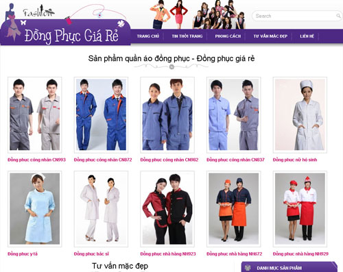 May đồng phục giá rẻ