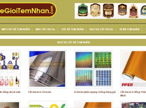 Tem nhãn - In ấn tem nhãn - Máy cắt bế tem: Thegioitemnhan.com