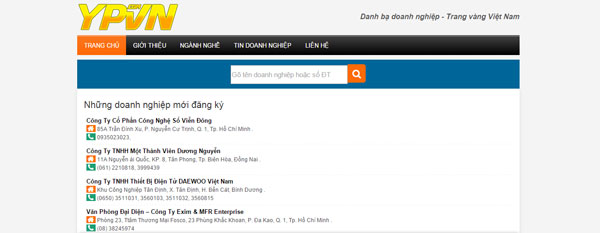 Danh bạ internet doanh nghiệp