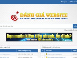 Đánh giá web - Định giá trị website - Check tên miền, Page - Powered