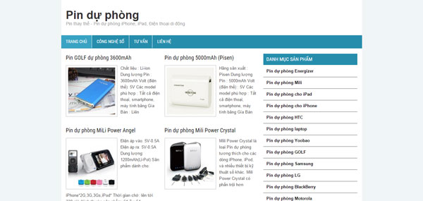 Pin dự phòng