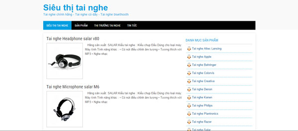 Siêu thị tai nghe